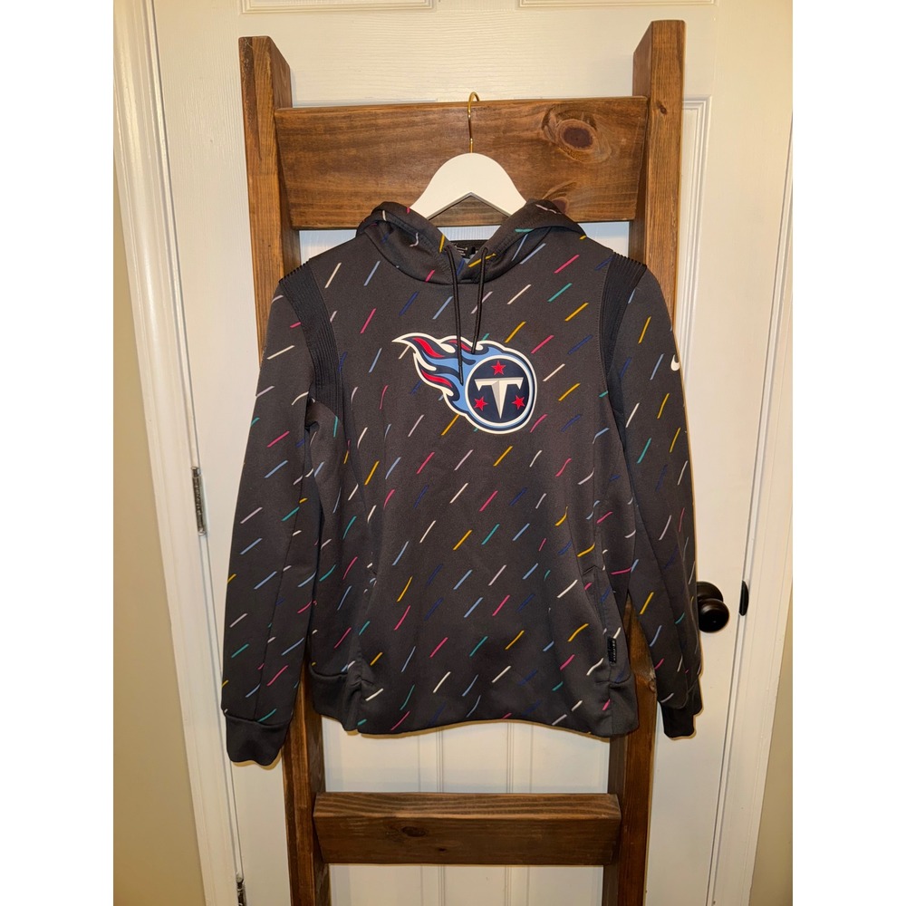 Tennessee Titans Nike Dri-Fit NFL Onfield Apparel Hoodie Crucial Catch Medium